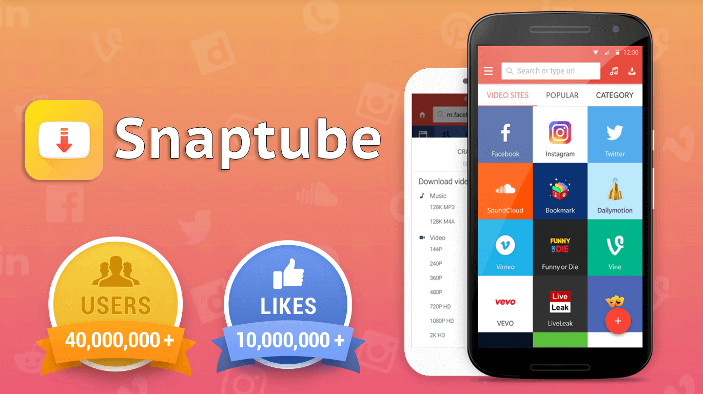 SnapTube MOD APK v7.42.0.74250110 (VIP Unlocked, AD-Free)
